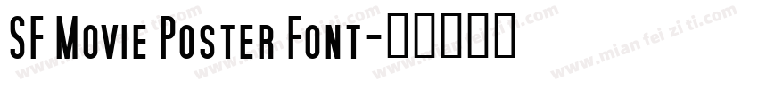 SF Movie Poster Font字体转换